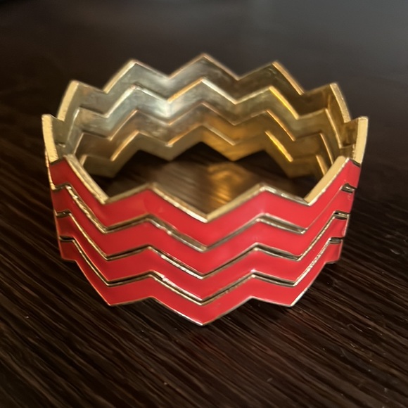 Geometric Stackable Bangles - Picture 2 of 2